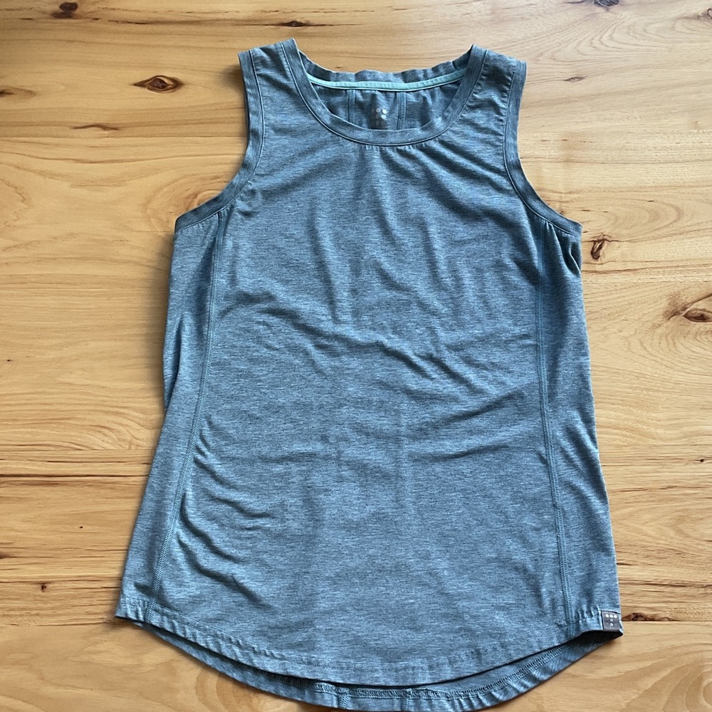Title Nine Women's Sleeveless Crewneck Tank - Heather Blue